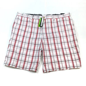 SH11 NWT Izod Perform X Plaid Performance Golf Shorts 42 $72